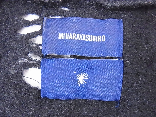 実際に弊社で買取させて頂いたMIHARAYASUHIRO/ミハラ ヤスヒロ ダメージ加工 ウールセーターの画像 2枚目