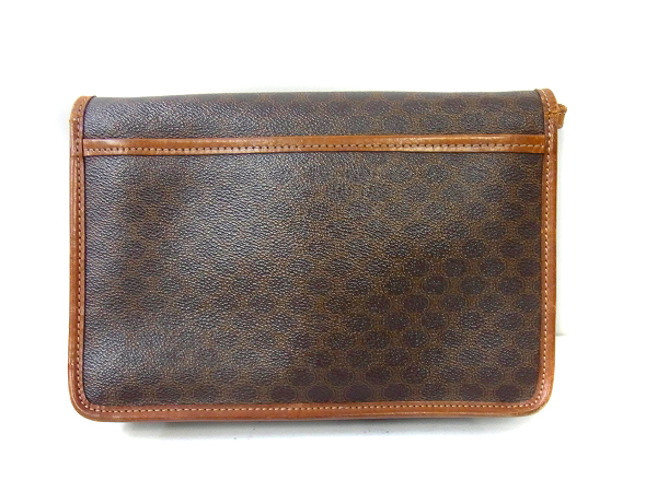 実際に弊社で買取させて頂いたCELINE/セリーヌ マカダムミニショルダーバッグ ブラウンの画像 1枚目