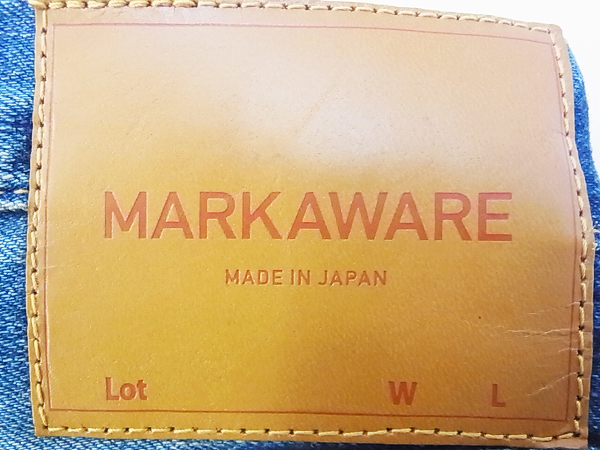 実際に弊社で買取させて頂いたMARKAWARE/マーカウェア 4オンスストレッチセルビッチデニムの画像 2枚目