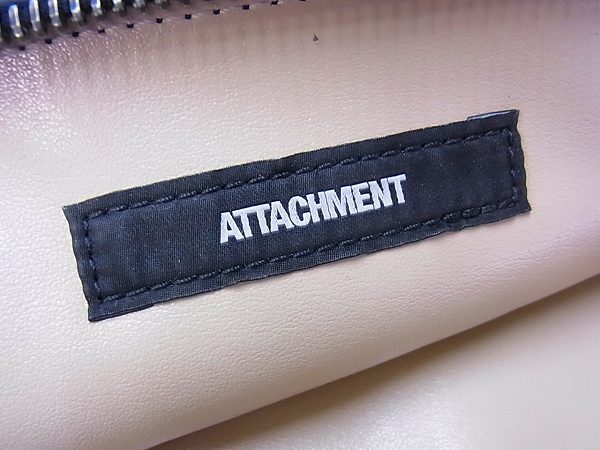 実際に弊社で買取させて頂いたATTACHMENT/アタッチメント レザークラッチバッグ(大) ブラックの画像 4枚目