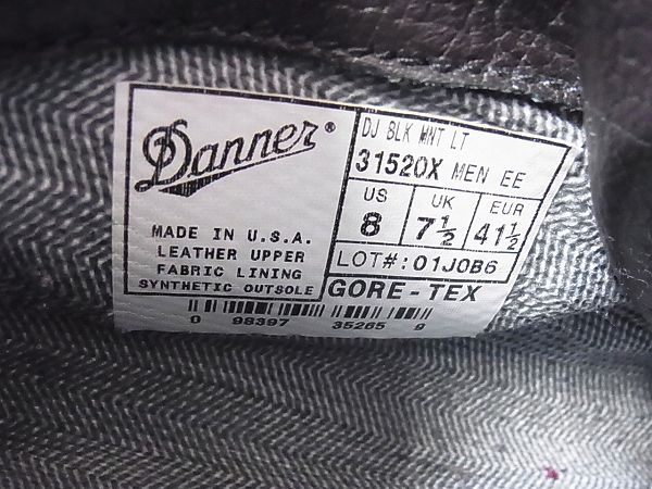 実際に弊社で買取させて頂いたDANNER/ダナー GORE-TEX マウンテンライト ブーツ/黒/31520X/8の画像 6枚目