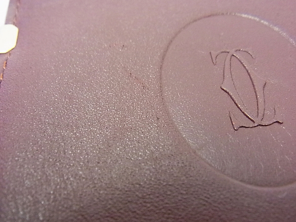 実際に弊社で買取させて頂いたCARTIER/カルティエ サングラスケース レザー/ボルドーの画像 6枚目