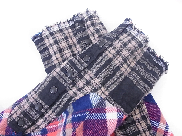 実際に弊社で買取させて頂いたルグランブルー 切り替えチェック柄長袖シャツ SHIRTS-G/STD 2の画像 7枚目