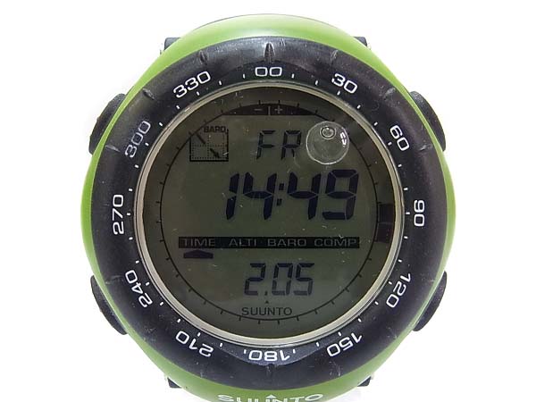 実際に弊社で買取させて頂いたSUUNTO/スント VECTOR/ベクター クロノ ライム/SS010600M10の画像 1枚目