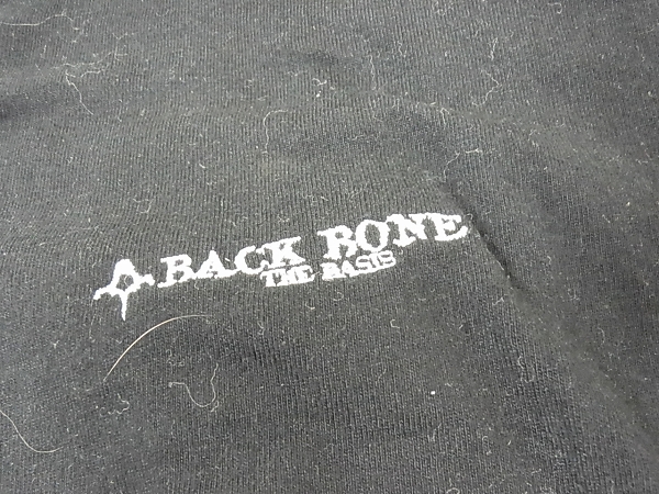 実際に弊社で買取させて頂いたBACK BONE/バックボーン 重ね着風 半袖プリントＴシャツ/Mの画像 3枚目