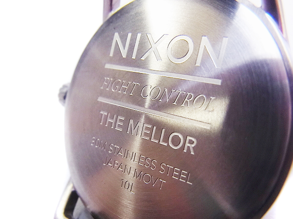 実際に弊社で買取させて頂いたNIXON/ニクソン 腕時計 レザーベルト MELLOR/メロー A129-000の画像 4枚目