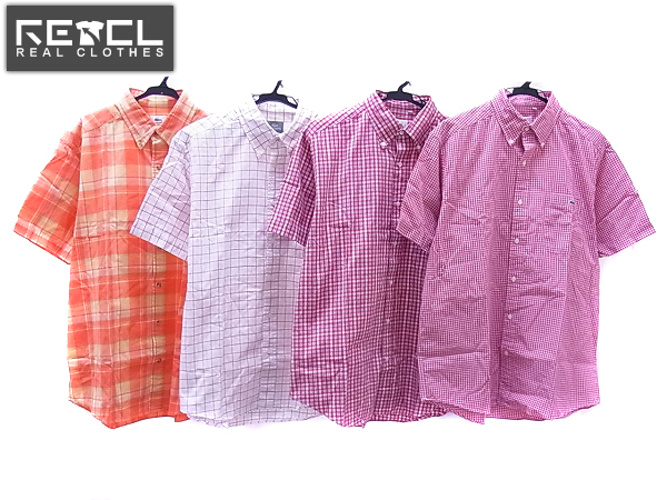 実際に弊社で買取させて頂いたLACOSTE/ラコステ 胸ポケ半袖チェック柄シャツ 3/4点セット