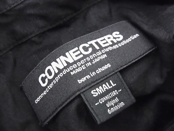 実際に弊社で買取させて頂いたCONNECTERS/コネクターズ ウールシャツ 胸ポケット ブラック/Sの画像 2枚目