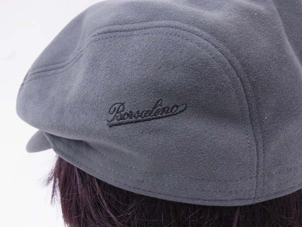 実際に弊社で買取させて頂いたBorsalino/ボルサリーノ ハンチングキャップ グレー/M/56.5の画像 2枚目