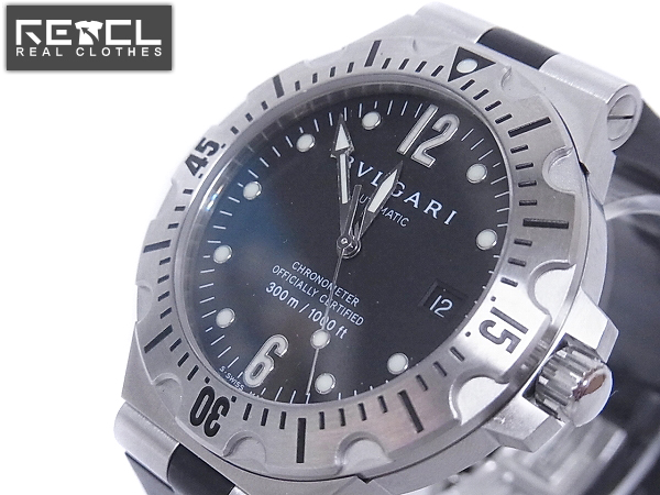 実際に弊社で買取させて頂いたBVLGARI/ブルガリ ディアゴノ スクーバ 自動巻き 腕時計 SD40S