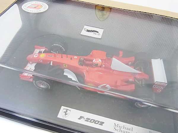 実際に弊社で買取させて頂いたHOTWHEEL/ホットウィール 1/43 F2002 シューマッハー 2点セットの画像 3枚目