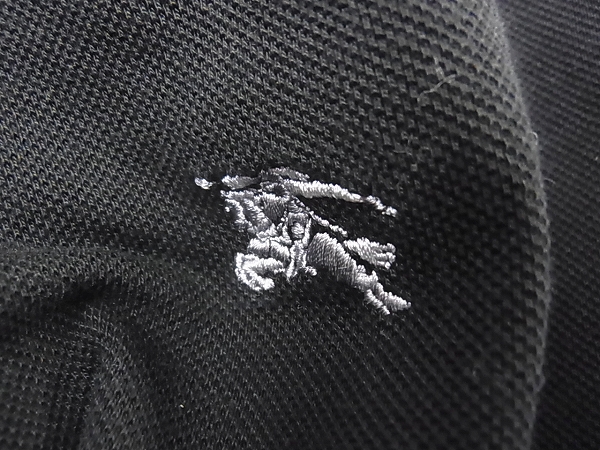 実際に弊社で買取させて頂いたBURBERRY LONDON/バーバリーロンドン ポロシャツ ブラック/Lの画像 5枚目