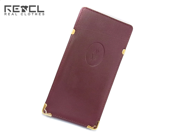 実際に弊社で買取させて頂いたCARTIER/カルティエ サングラスケース レザー/ボルドー