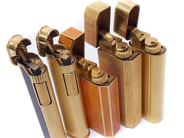 実際に弊社で買取させて頂いたダンヒル/カルティエ ガスライター ゴールド/他 計10点セットの画像 7枚目