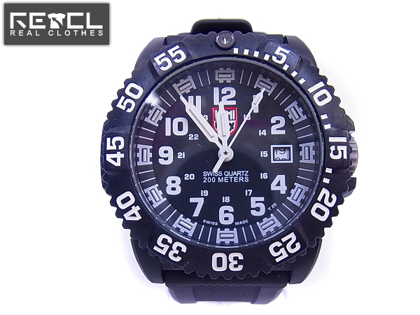 実際に弊社で買取させて頂いたLUMINOX/ルミノックス ネイビーシールズ 腕時計 黒 3050/3950