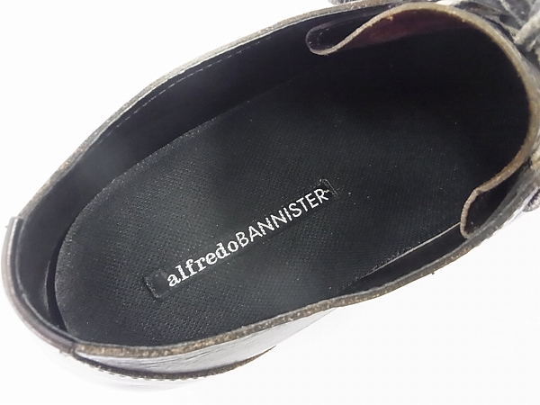 実際に弊社で買取させて頂いたアルフレッドバニスター おでこシューズ/レザー ブラウン 43の画像 8枚目