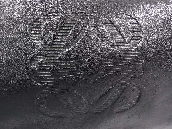 実際に弊社で買取させて頂いたLOEWE/ロエベ ナッパ ポシェット/ショルダーポーチ ブラックの画像 3枚目