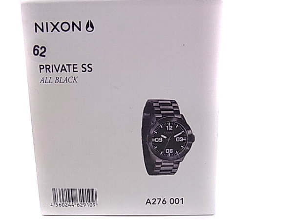 実際に弊社で買取させて頂いたNIXON/ニクソン THE PRIVATE SS オールブラック 腕時計A276-001の画像 6枚目