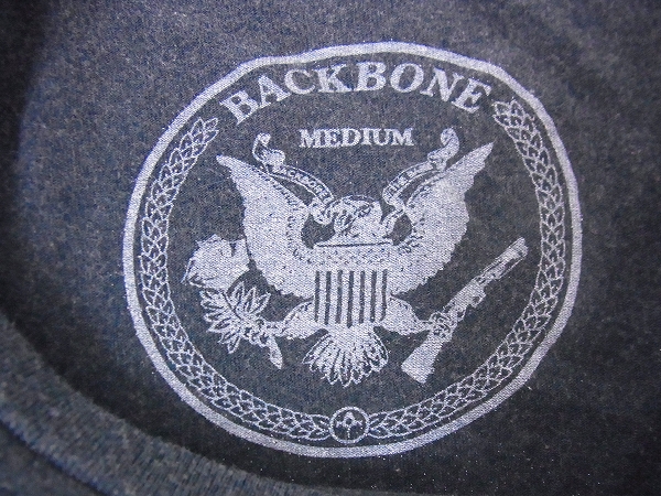 実際に弊社で買取させて頂いたBACKBONE/バックボーン ワシプリント入り 半袖Ｔシャツ Mの画像 2枚目