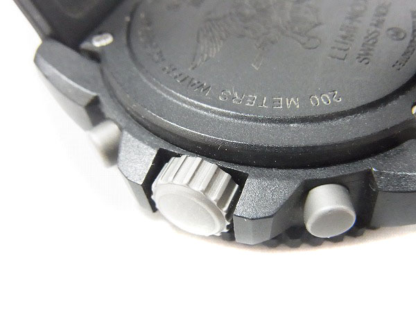 実際に弊社で買取させて頂いたLUMINOX/ルミノックス ネイビーシリーズ 腕時計 黒×白/3080の画像 7枚目
