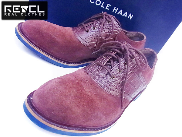 実際に弊社で買取させて頂いたCOLE HAAN/コールハーン シューズ スエード クロコ C11988/7