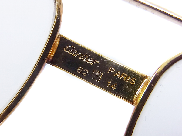 実際に弊社で買取させて頂いたCartier/カルティエ ティアドロップ型フレーム 眼鏡/メガネの画像 5枚目