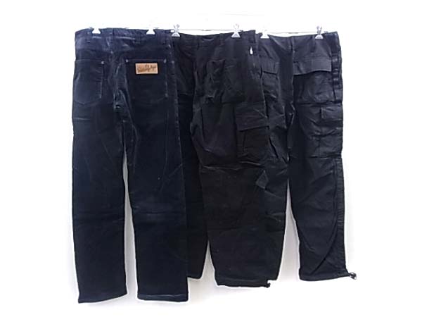 実際に弊社で買取させて頂いたエイプ グッドイナフ カーゴパンツ等 ブラック ネイビー/3点SETの画像 1枚目