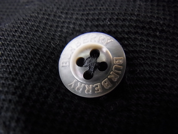 実際に弊社で買取させて頂いたBURBERRY LONDON/バーバリーロンドン ポロシャツ ブラック/Lの画像 6枚目