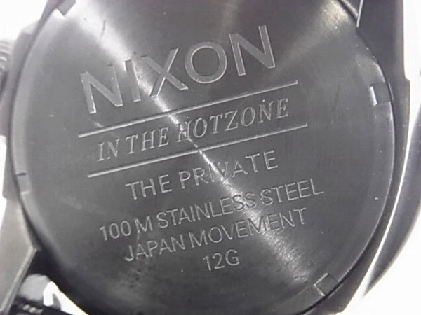 実際に弊社で買取させて頂いたNIXON/ニクソン THE PRIVATE SS オールブラック 腕時計A276-001の画像 5枚目