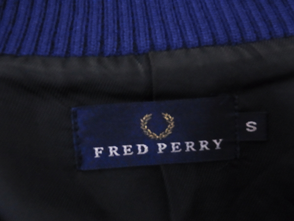 実際に弊社で買取させて頂いたFRED PERRY/フレッドペリー チェック柄ジップアップブルゾン Sの画像 2枚目