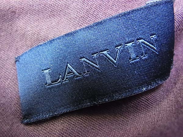 実際に弊社で買取させて頂いたLANVIN/ランバン シルクジャージストレートパンツ ボルドー/S の画像 2枚目