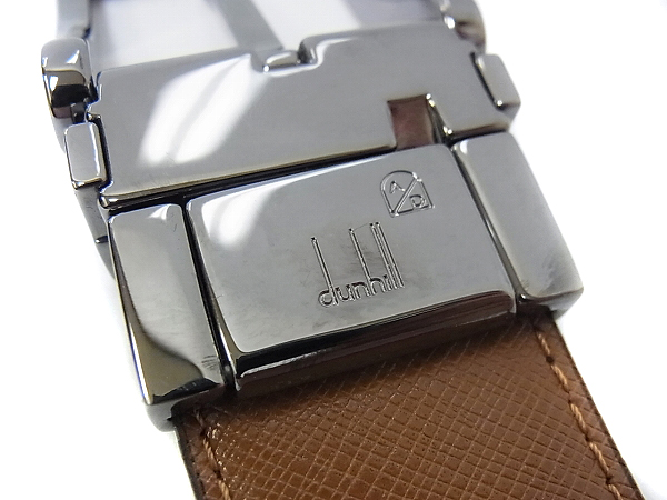 実際に弊社で買取させて頂いたdunhill/ダンヒル リバーシブル プレーンベルト HPC760A42の画像 2枚目