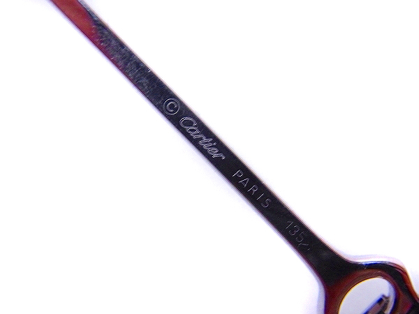 実際に弊社で買取させて頂いたCARTIER/カルティエ レンズ無しヘキサゴン型伊達メガネの画像 6枚目