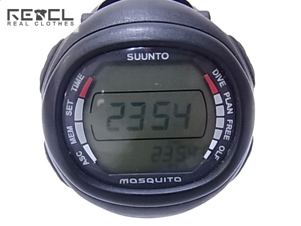 実際に弊社で買取させて頂いたSUUNTO/スント MOSQUITO/モスキート ダイコン ブラック 腕時計