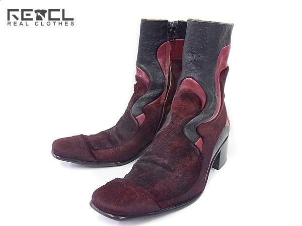 実際に弊社で買取させて頂いたirregular byアルフレッドバニスター サイドジップブーツ 44