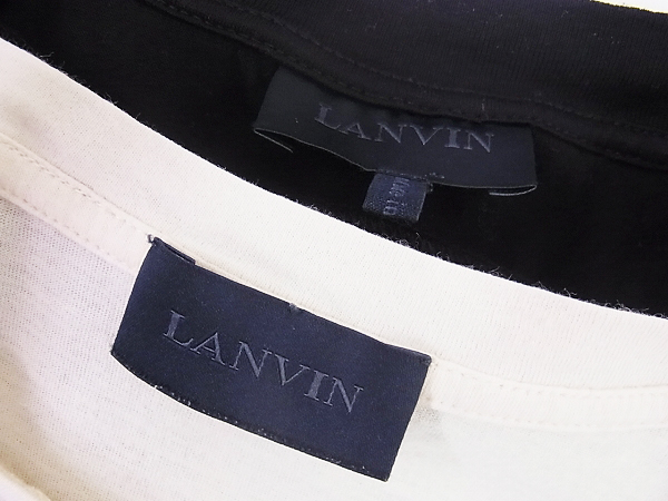 実際に弊社で買取させて頂いたLANVIN/ランバン 半袖コットンTシャツ/カットソー 2点セットの画像 3枚目