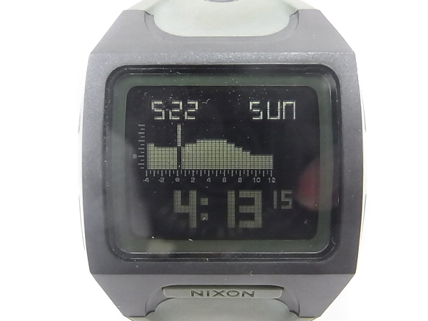実際に弊社で買取させて頂いたNIXON/ニクソン LODOWN ローダウン 腕時計 A530-1042 黒緑の画像 1枚目
