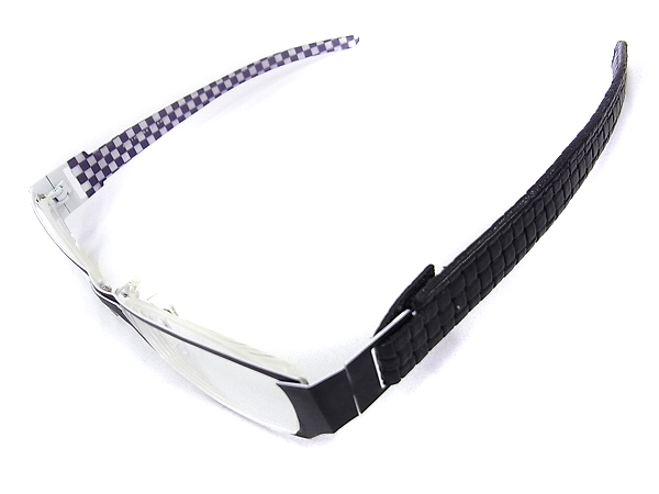 実際に弊社で買取させて頂いたレスザンヒューマン パンチラッ-10-マルダシ メガネフレーム 黒の画像 5枚目