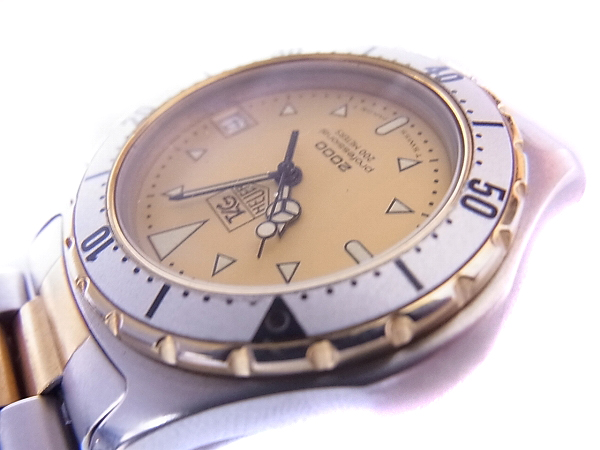実際に弊社で買取させて頂いたタグホイヤー professional 2000シリーズ ダイバーズ 974/013の画像 7枚目