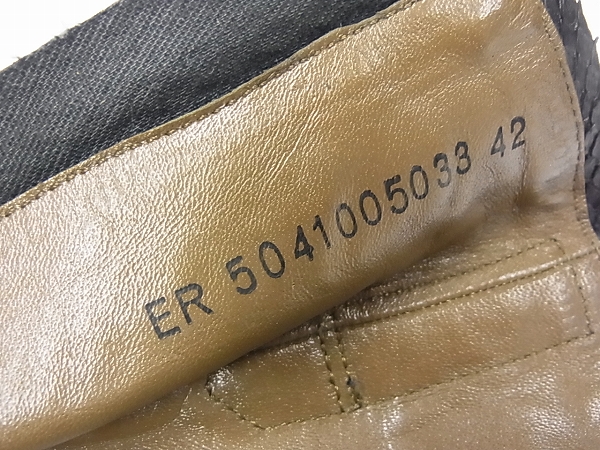 実際に弊社で買取させて頂いたアルフレッドバニスター パイソン/レザーシューズ ブラック 43の画像 6枚目