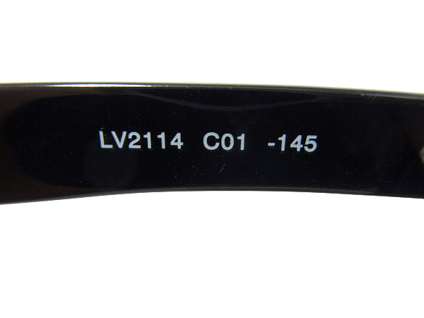 実際に弊社で買取させて頂いたLANVIN/ランバン カニエ着サングラス セルフレーム 黒/LV2114の画像 5枚目