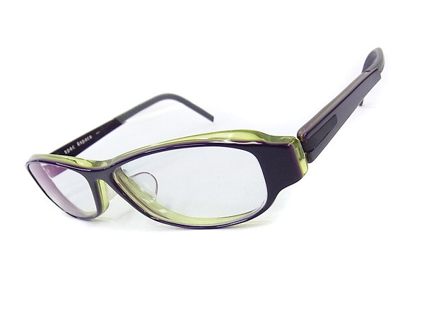 実際に弊社で買取させて頂いたspec espace/スペックエスパス メガネフレーム ES-5402 紫×黄緑の画像 1枚目