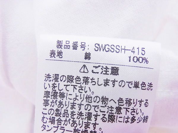 実際に弊社で買取させて頂いたSWAGGER/スワッガー クルーネックプリントTシャツ/カットソー Lの画像 3枚目