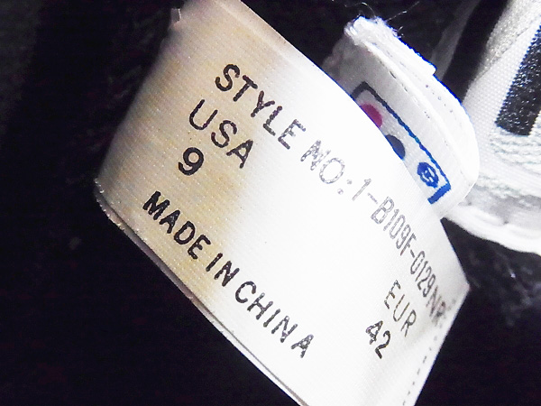 実際に弊社で買取させて頂いたFILA/フィラ バスケットシューズ スエード HI ブラック/9の画像 6枚目