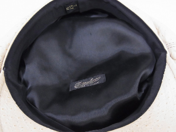 実際に弊社で買取させて頂いたBorsalino/ボルサリーノ オーストリッチ　レザーハンチング/Mの画像 6枚目