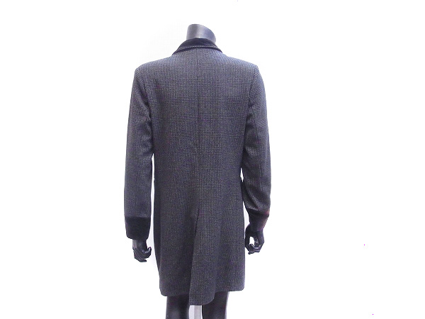 実際に弊社で買取させて頂いたA.P.C./アーペーセー チェック柄ウールチェスターコート/Sの画像 1枚目