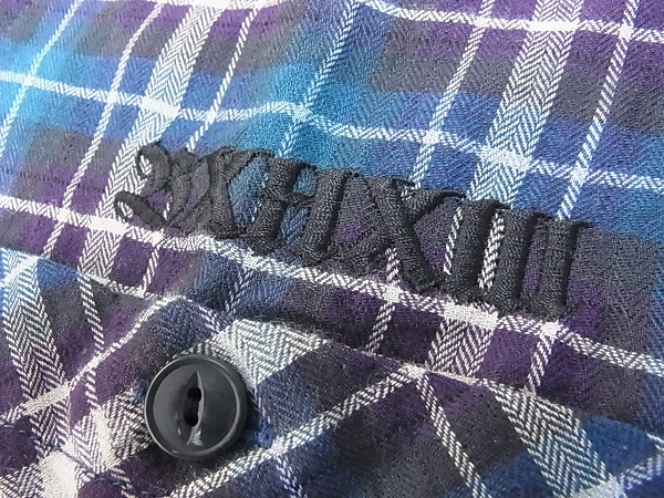 実際に弊社で買取させて頂いた[未使用]BOUNTY HUNTER/バウンティハンター チェックシャツ/Lの画像 4枚目