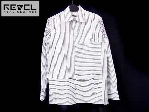 実際に弊社で買取させて頂いたMARNI/マルニ 切り替えストライプ/ボーダー 長袖シャツ 44