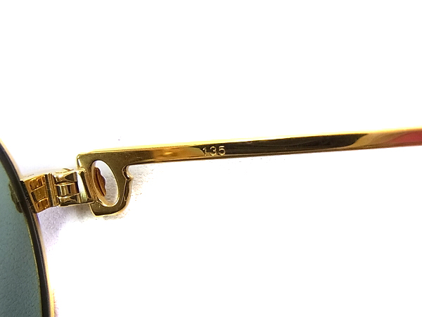 実際に弊社で買取させて頂いたCartier/カルティエ サングラス 135 金属フレーム ゴールドの画像 4枚目