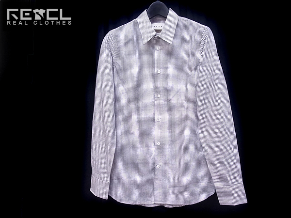 実際に弊社で買取させて頂いたMARNI/マルニ レギュラーカラー チェック柄 長袖シャツ 44